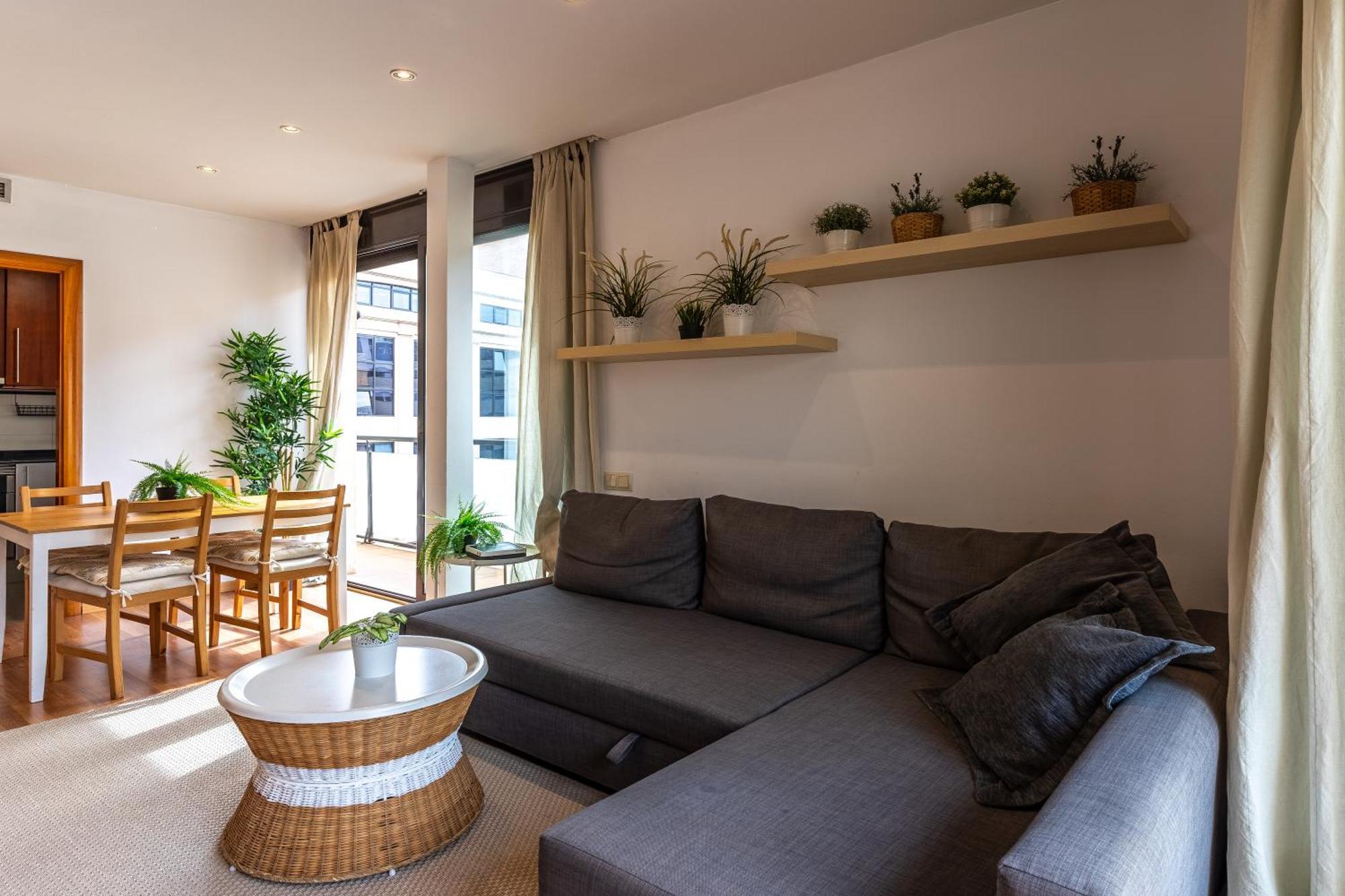 Centrico Apartamento Con Terraza Barcelona Luaran gambar